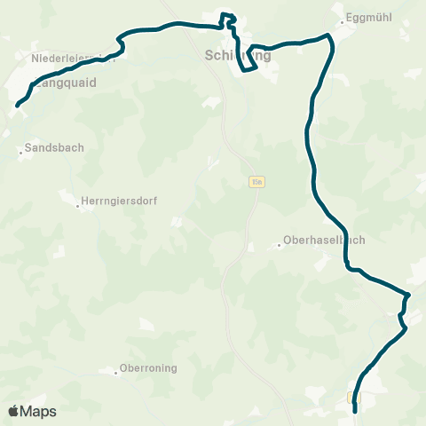 Die Münchner VerkehrsVerbund  (Langquaid - Schierling - Eggmühl - / Mallersdorf-Pfaffenberg - ) Moosmühle - Neufahrn (NB) - Ergoldsbach - Hölskofen map