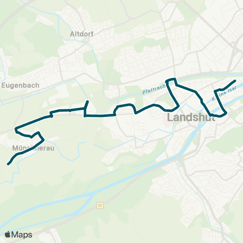 Die Münchner VerkehrsVerbund  Piflaser Weg - Am Alten Viehmarkt / CCL - Hauptbahnhof - Münchnerau map