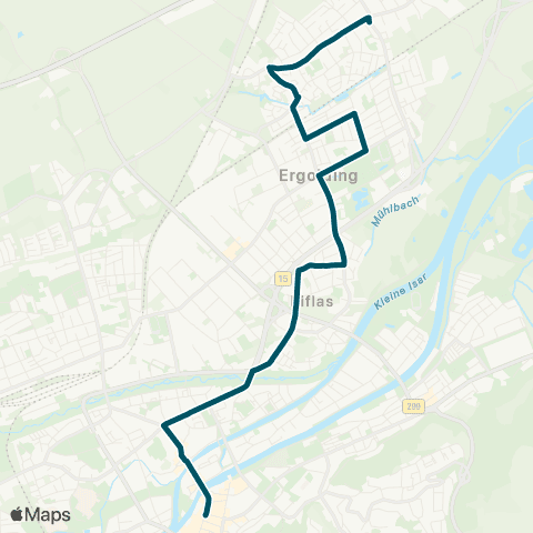 Die Münchner VerkehrsVerbund  Altstadt - Piflas - Ergolding map