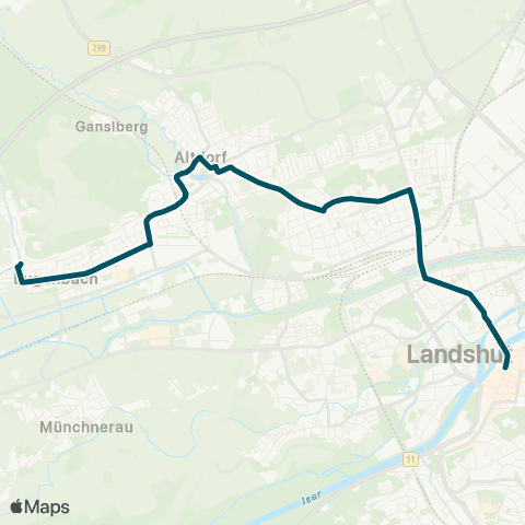 Die Münchner VerkehrsVerbund  Altstadt - Hauptbahnhof - Wolfgangsiedlung - Eugenbach map