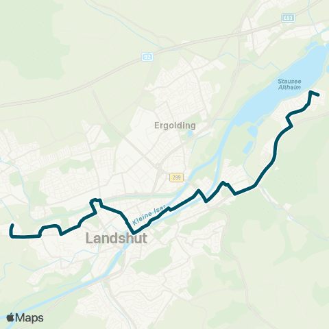 Die Münchner VerkehrsVerbund  Auloh  - Bismarckplatz - Hauptbahnhof -  HLG - Realschule map