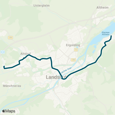 Die Münchner VerkehrsVerbund  Auloh - Altstadt - Hauptbahnhof - Eugenbach map