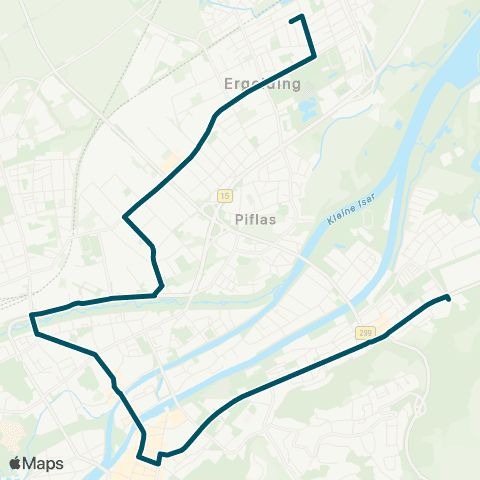 Die Münchner VerkehrsVerbund  Ergolding - Hauptbahnhof - Altstadt - Schulstraße map