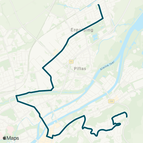 Die Münchner VerkehrsVerbund  Realschule Ergolding - Hauptbahnhof - Altstadt - Moniberg map