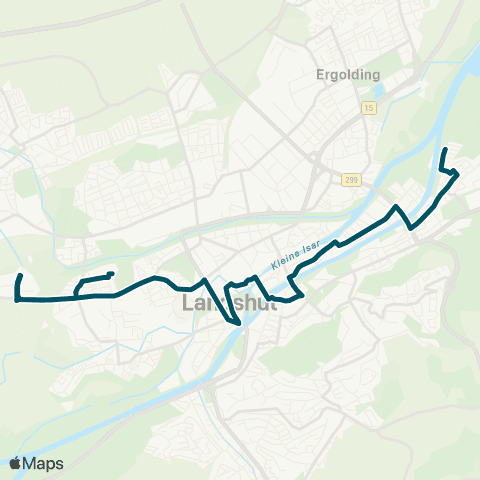 Die Münchner VerkehrsVerbund  HLG - Realschule - Campingplatz - Auwaldsiedlung map