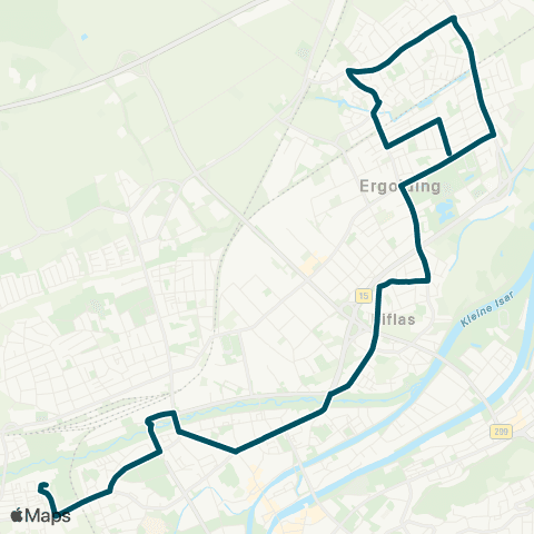 Die Münchner VerkehrsVerbund  HLG - Hauptbahnhof - Ergolding map