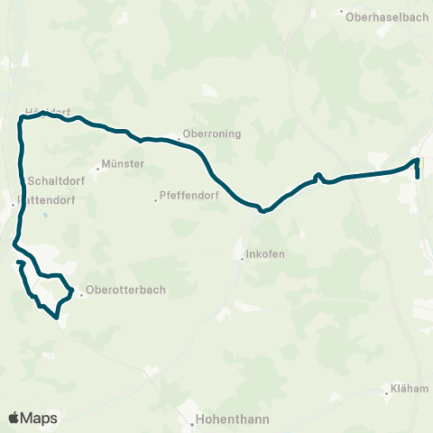 Die Münchner VerkehrsVerbund  Neufahrn - Rottenburg Realschule map