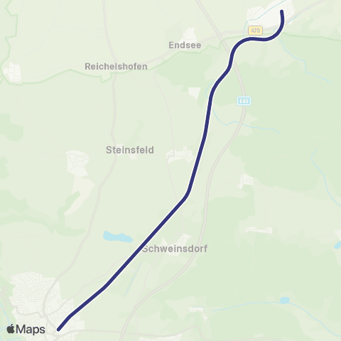 MVV Steinach - Rothenburg Ob Der Tauber map
