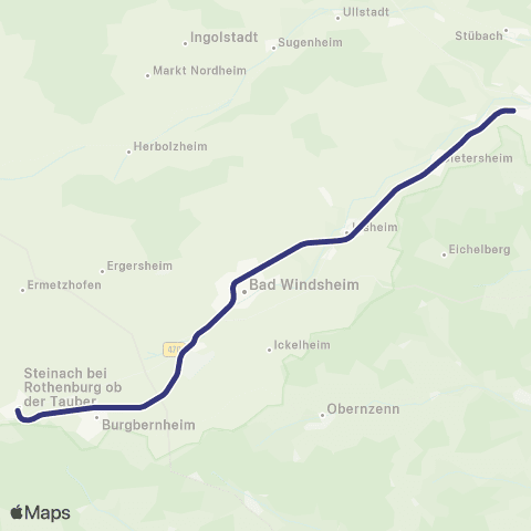 MVV Steinach - Neustadt Bf map