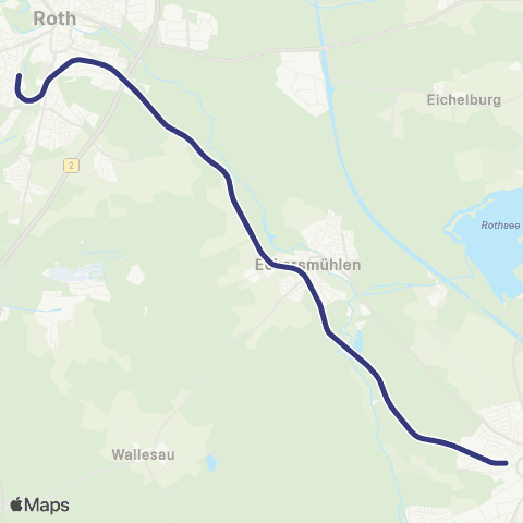 MVV Roth - Hilpoltstein map