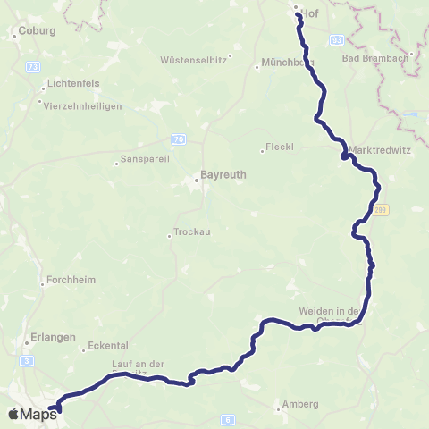 MVV Weiden - Neustadt map