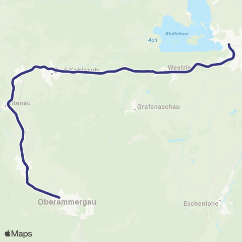MVV Murnau - Oberammergau map