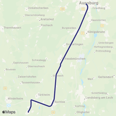 MVV Bad Wörishofen - Türkheimbf map