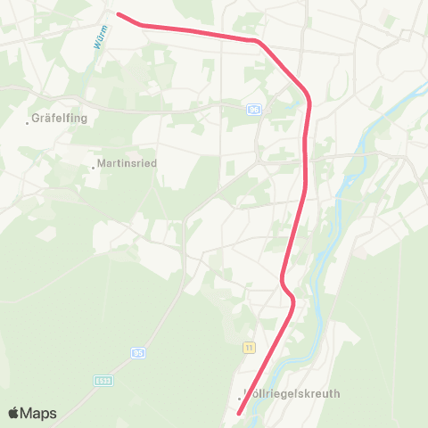 MVV Pasing - Höllriegelskreuth map