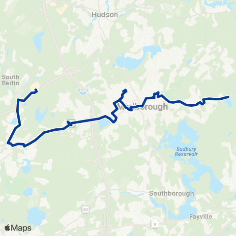 MetroWest RTA Inner City Marlborough map