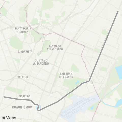 Metro Ciudad Azteca - Buenavista map
