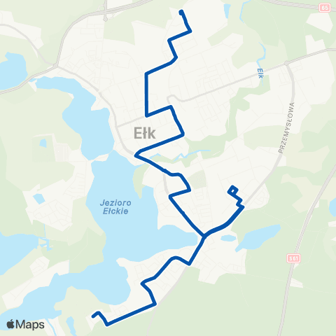 MZK Ełk Konieczki — Szpital map