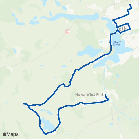 MZK Ełk Konieczki — Rymki map