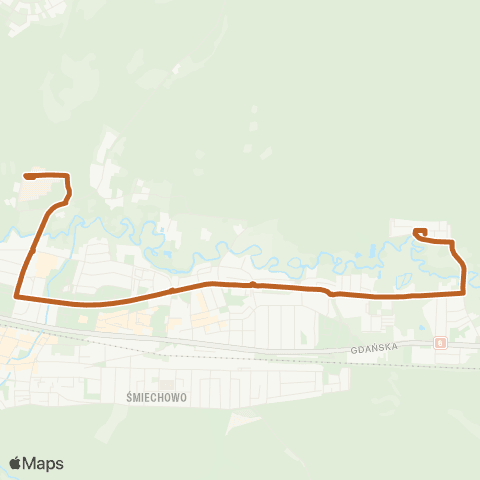 MZK Wejherowo Wejherowo Szpital — Wejherowo Os. Fenikowskiego map
