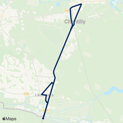 Aire'MOB Mairie Lamorlaye - Mairie Chantilly map