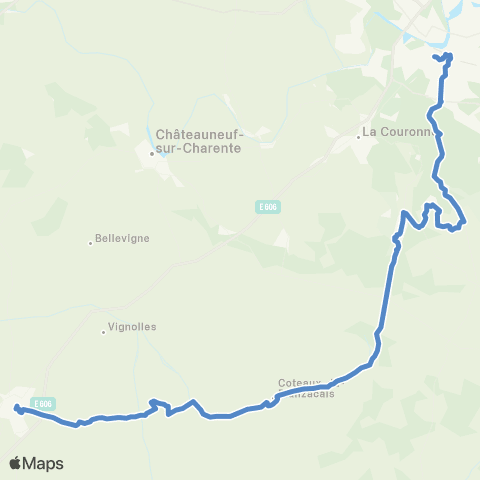 Nouvelle-Aquitaine Cars 16 Barbezieux - Blanzac-Angoulême map