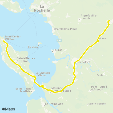 Nouvelle-Aquitaine Cars 17 Surgères - Saint-Denis-d'Oléron map