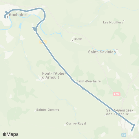 Nouvelle-Aquitaine Cars 17 Rochefort - Saintes map