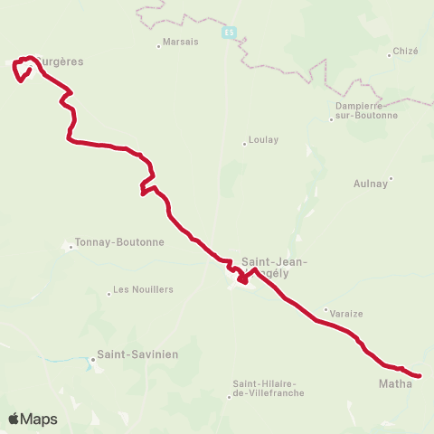 Nouvelle-Aquitaine Cars 17 Surgères - Matha map