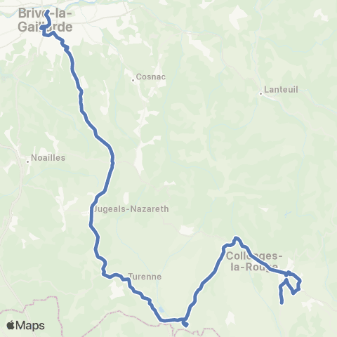 Nouvelle-Aquitaine Cars 19 Meyssac - Brive map