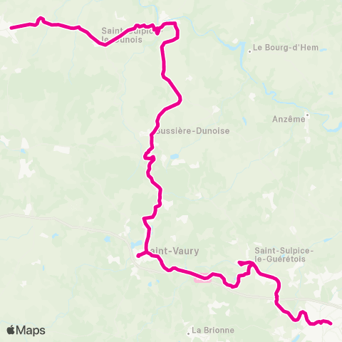 Nouvelle-Aquitaine Cars 23 Dun le Palestel-Guéret map