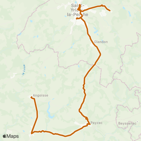 Nouvelle-Aquitaine Cars 24 Lanouaille-St_Yrieix_la_Perche map