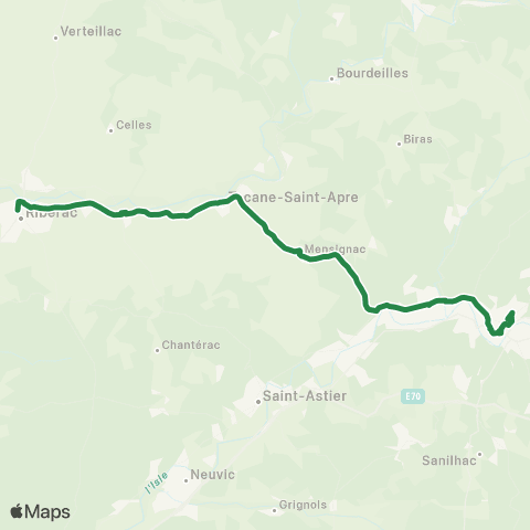 Nouvelle-Aquitaine Cars 24 Riberac-Périgueux map