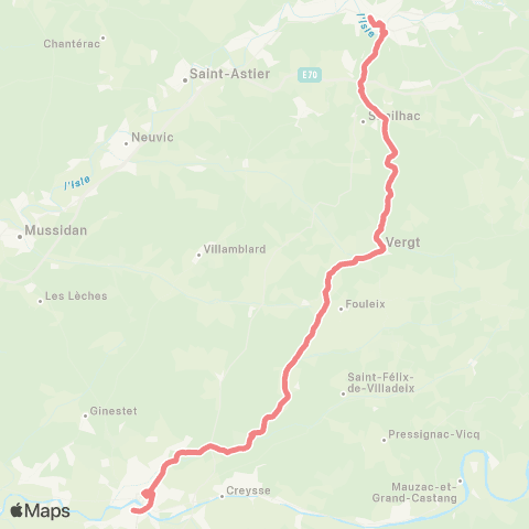 Nouvelle-Aquitaine Cars 24 Bergerac-Vergt-Périgueux map