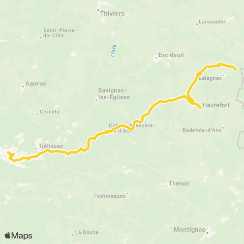 Nouvelle-Aquitaine Cars 24 Salagnac-Périgueux map