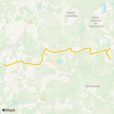 Nouvelle-Aquitaine Cars 33 Bordeaux Buttiniere - Beychac et Caillau map