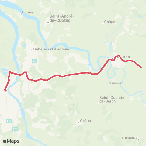 Nouvelle-Aquitaine Cars 33 Bordeaux Quinconces - Libourne - St Emilion map