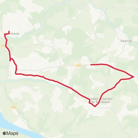 Nouvelle-Aquitaine Cars 33 Collège de Latresne map