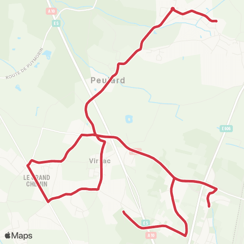 Nouvelle-Aquitaine Cars 33 Collège de Peujard map