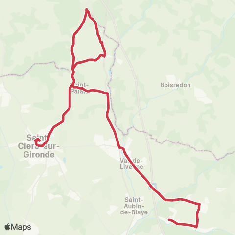 Nouvelle-Aquitaine Cars 33 Collège de St Ciers sur Gironde map