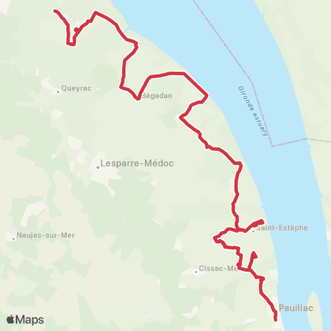 Nouvelle-Aquitaine Cars 33 Ets de Pauillac map