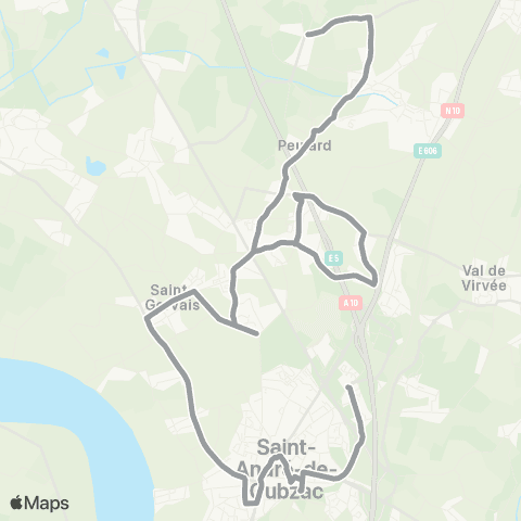 Nouvelle-Aquitaine Cars 33 Renfort St André de Cubzac - Laruscade map