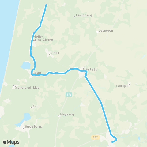 Nouvelle-Aquitaine Cars 40 Dax - Lit et Mixe map