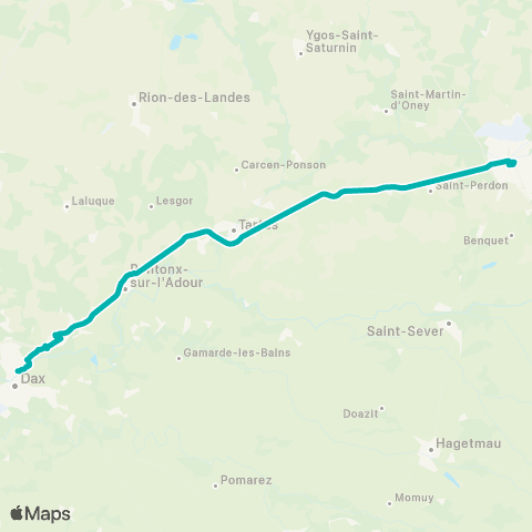 Nouvelle-Aquitaine Cars 40 Dax - Mont de Marsan map