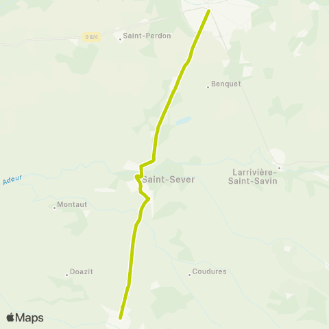 Nouvelle-Aquitaine Cars 40 Hagetmau - Mont de Marsan map