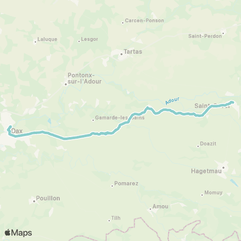 Nouvelle-Aquitaine Cars 40 Saint Sever - Dax map
