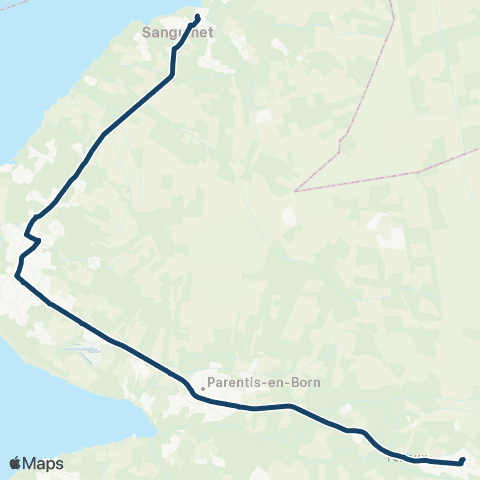 Nouvelle-Aquitaine Cars 40 Sanguinet - Biscarrosse - Ychoux map