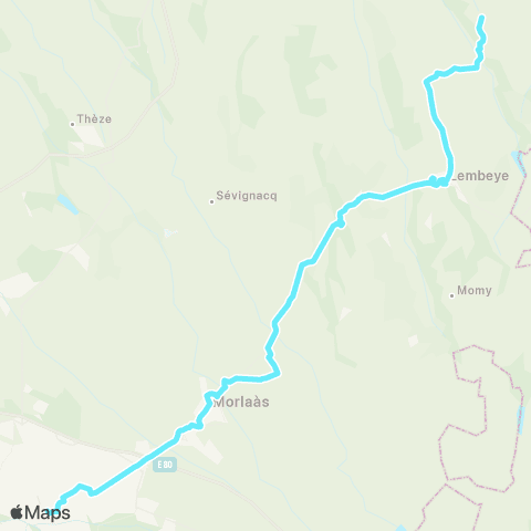 Nouvelle-Aquitaine Cars 64 Pau - Crouseilles map