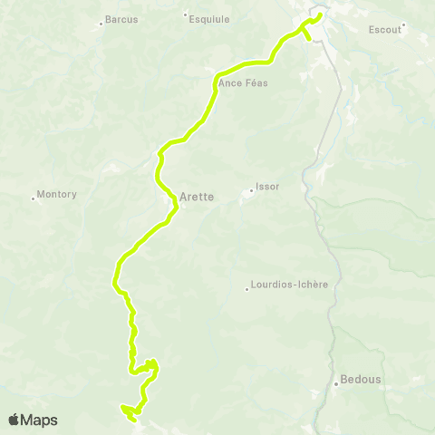 Nouvelle-Aquitaine Cars 64 Oloron - Arette map