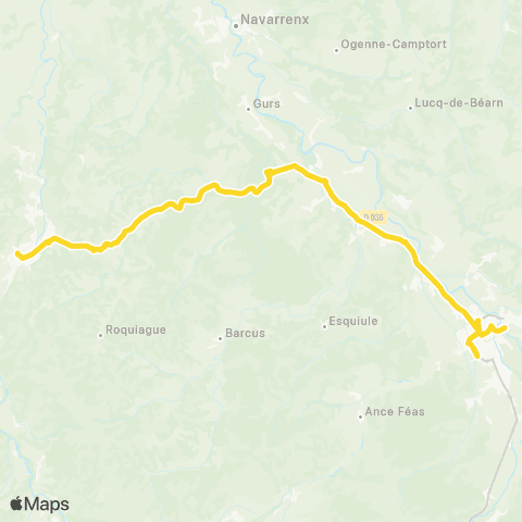 Nouvelle-Aquitaine Cars 64 Oloron - Mauleon map