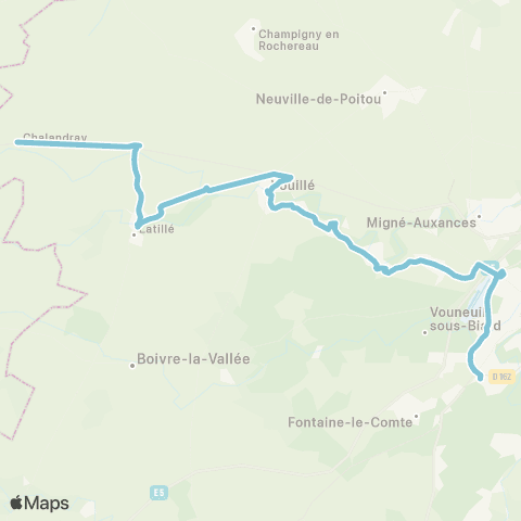 Nouvelle-Aquitaine Cars 86 Vouille-Poitiers map